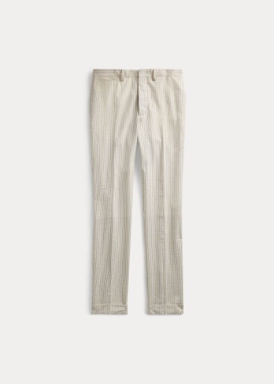 Ralph Lauren Slim Stripe Seersucker Bukser Herre Danmark (PFUWE3914)